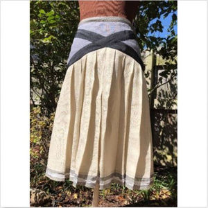 NEESH BY DAR ANTHROPOLOGIE Boho Linen Skirt